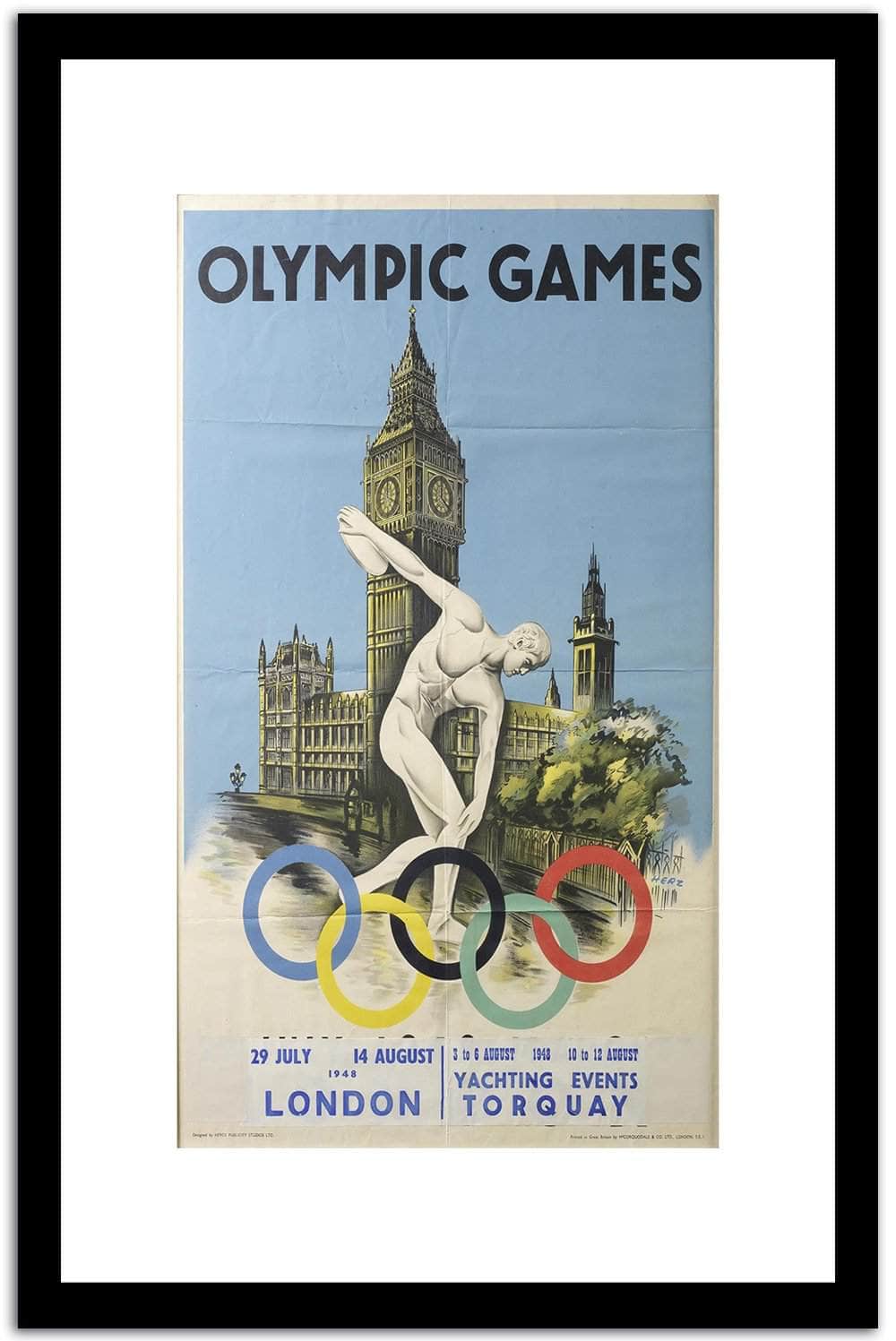 Olympic Games  Vintage Poster Fine Art Print