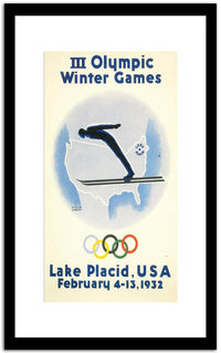 Olympic Winter Game  Vintage Poster Fine Art Print