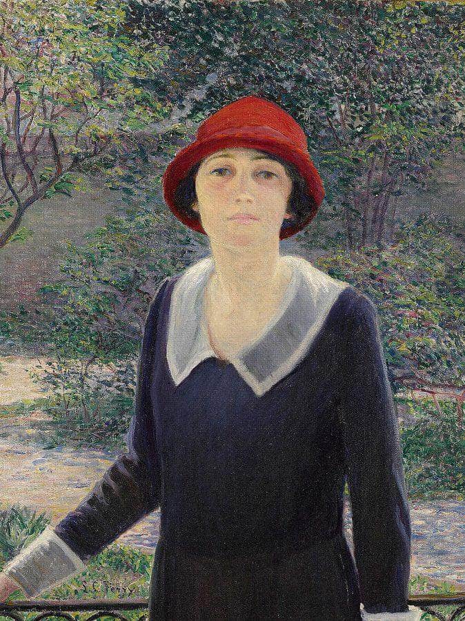 On A Balcony, Charleston, South Carolina By Lilla Cabot Perry Fine Art Print