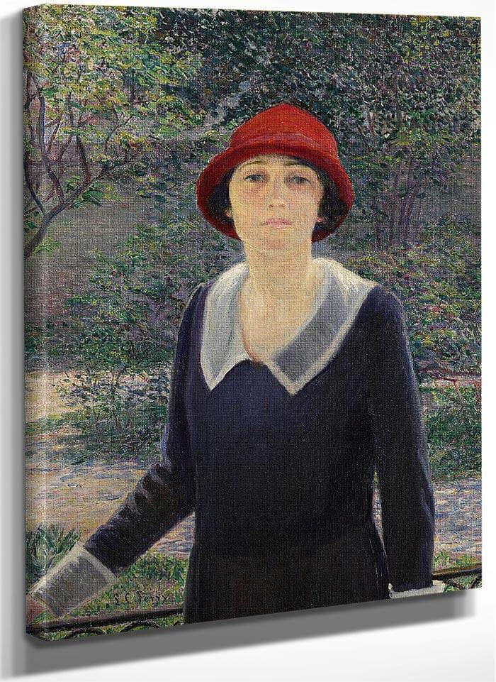 On A Balcony, Charleston, South Carolina By Lilla Cabot Perry Fine Art Print