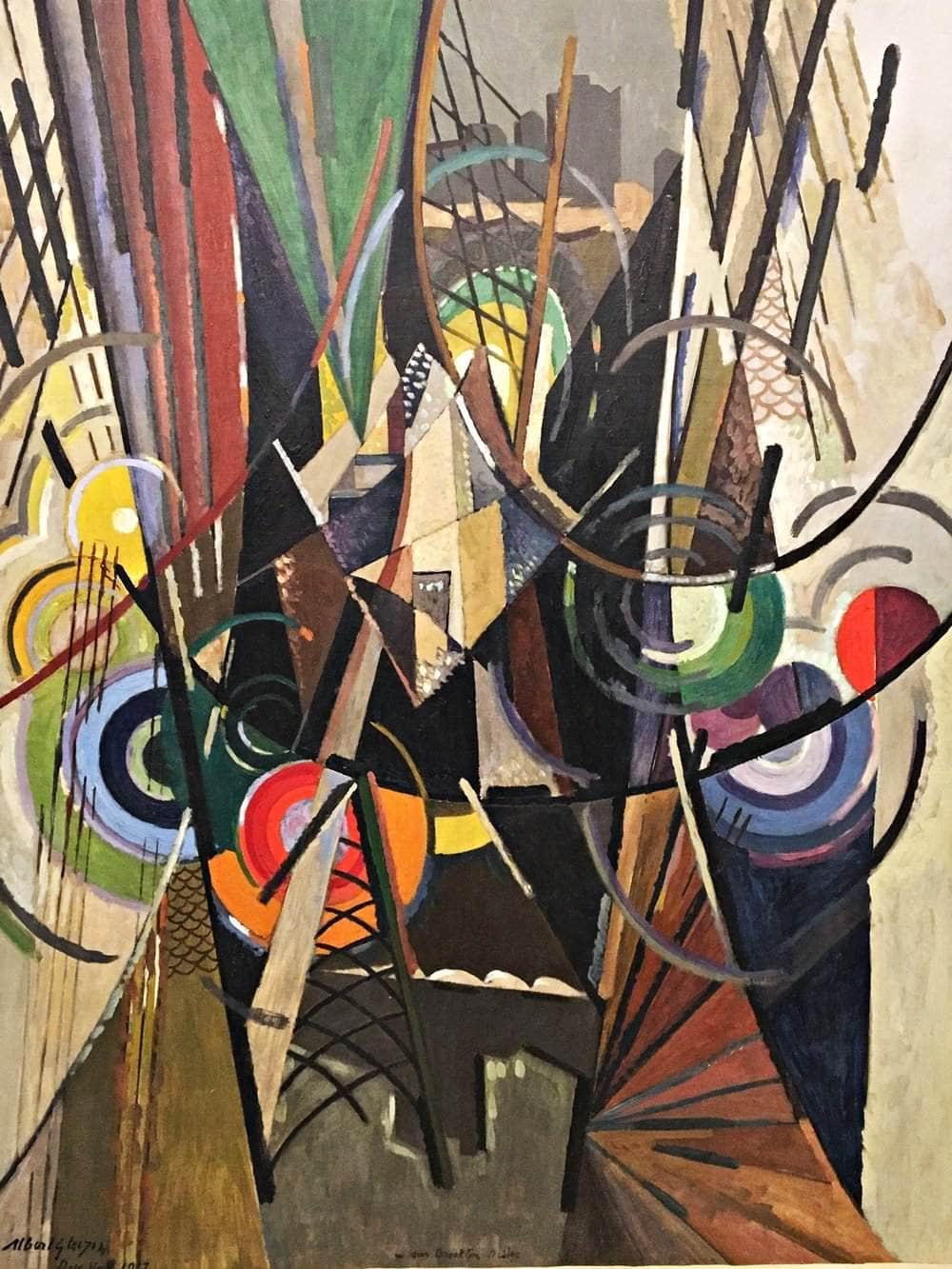 On Brooklyn Bridge Painting Albert Gleizes Canvas Art Fine Art Print