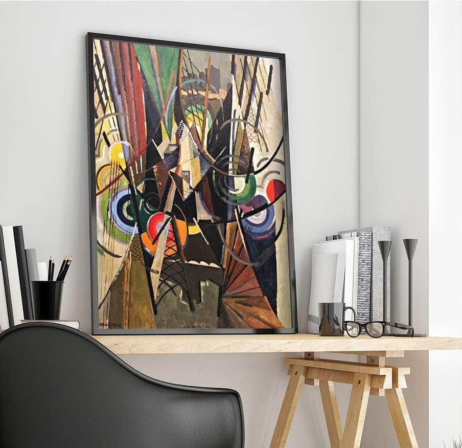 On Brooklyn Bridge Painting Albert Gleizes Canvas Art Fine Art Print
