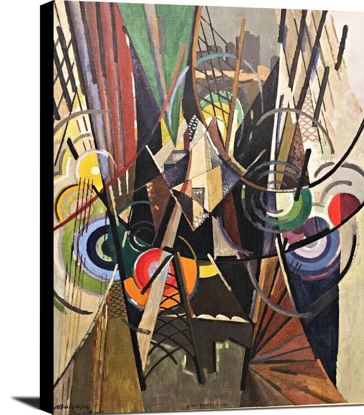 On Brooklyn Bridge Painting Albert Gleizes Canvas Art Fine Art Print