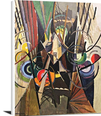 On Brooklyn Bridge Painting Albert Gleizes Canvas Art Fine Art Print