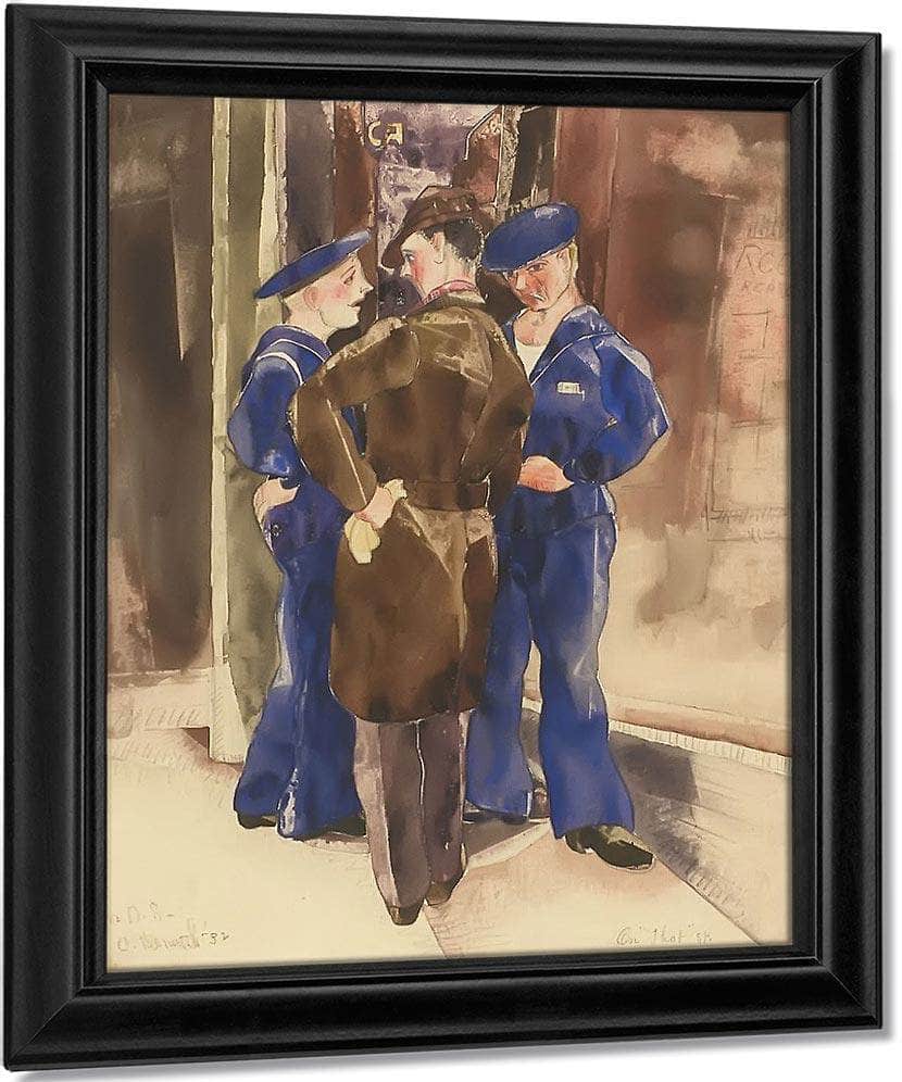 On That Street By Charles Demuth Fine Art Print
