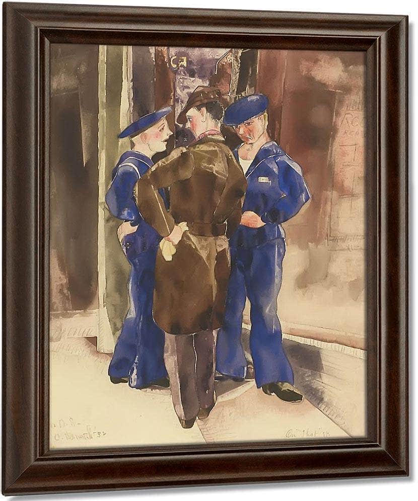 On That Street By Charles Demuth Fine Art Print
