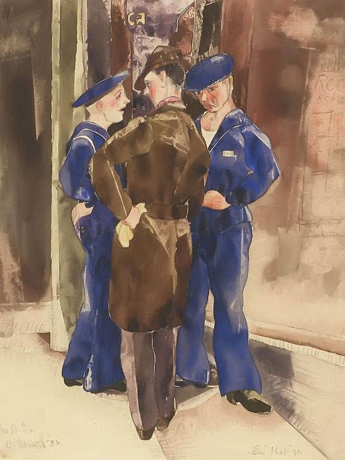On That Street By Charles Demuth Fine Art Print