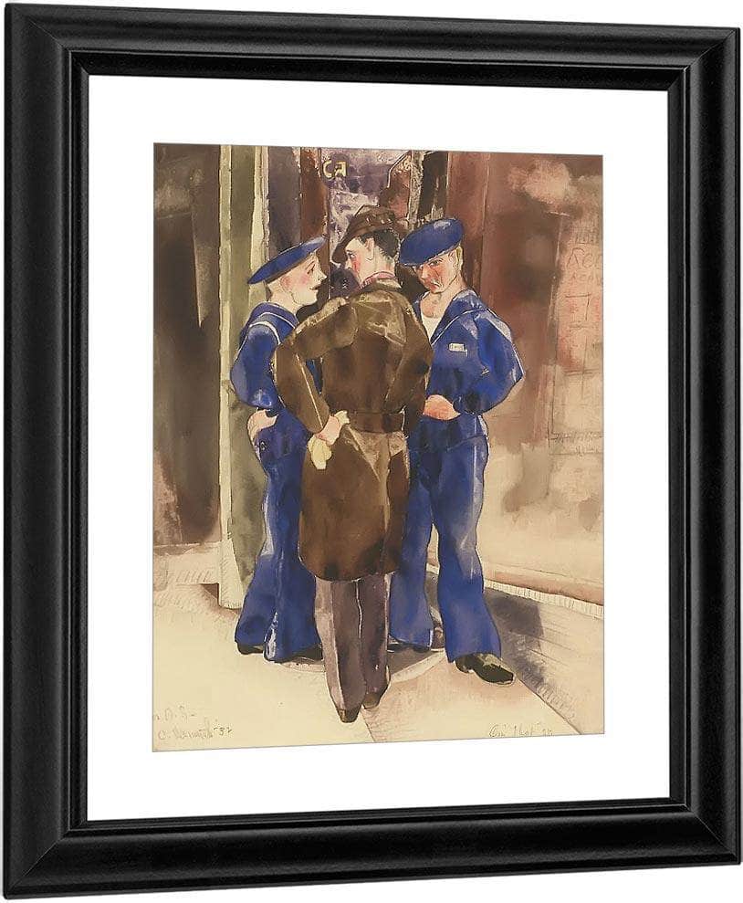 On That Street By Charles Demuth Fine Art Print