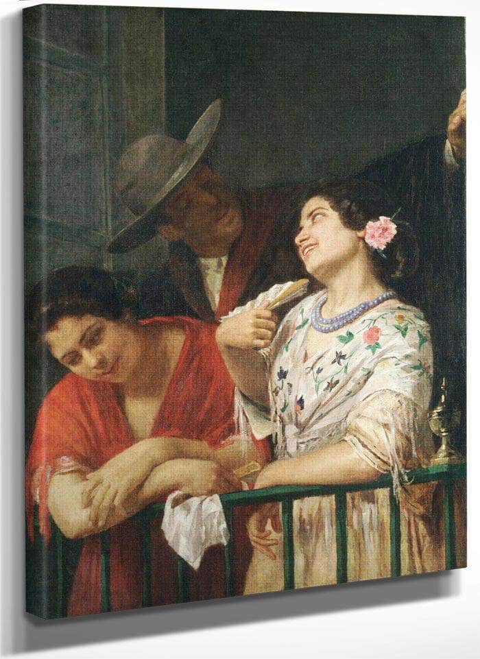 On The Balcony By Cassatt Mary Fine Art Print