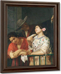 On The Balcony By Cassatt Mary Fine Art Print