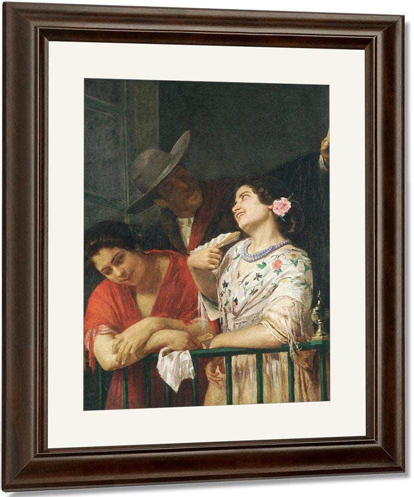 On The Balcony By Cassatt Mary Fine Art Print