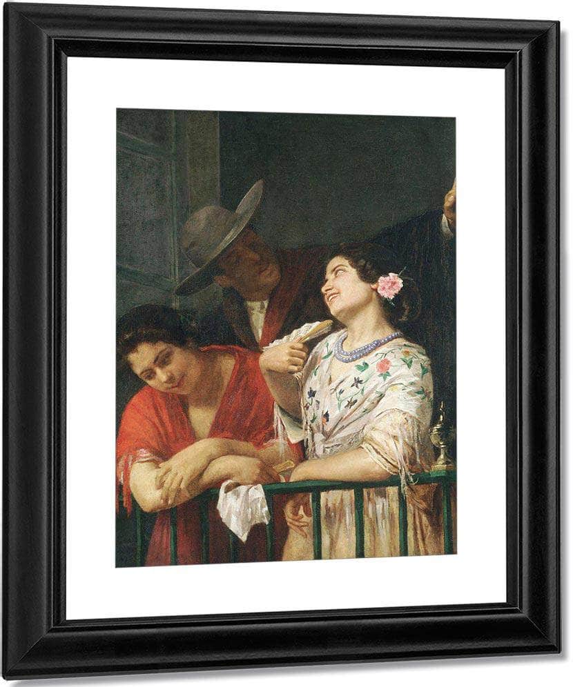 On The Balcony By Cassatt Mary Fine Art Print