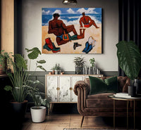 On The Beach By Marsden Hartley Fine Art Print