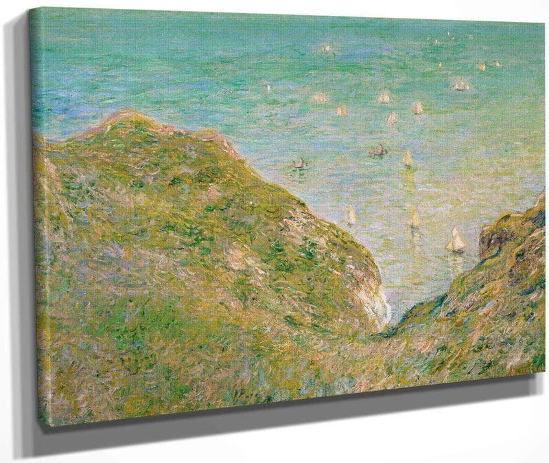 On The Cliff At Pourville Clear Weather By Monet Claude Fine Art Print