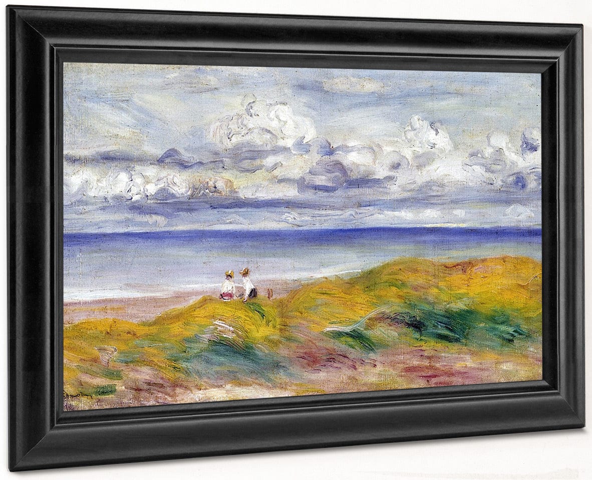 On The Cliffs By Pierre Auguste Renoir Fine Art Print