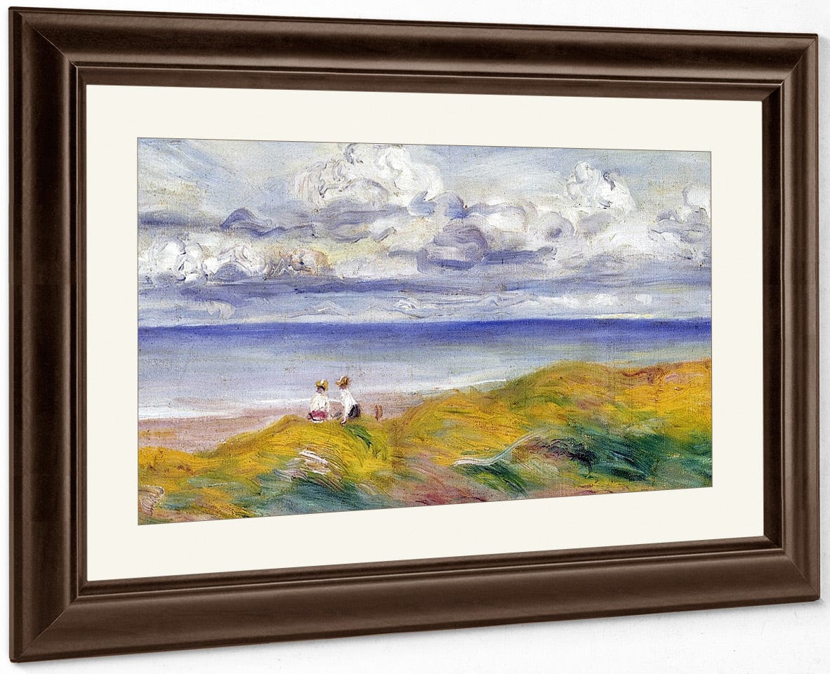 On The Cliffs By Pierre Auguste Renoir Fine Art Print