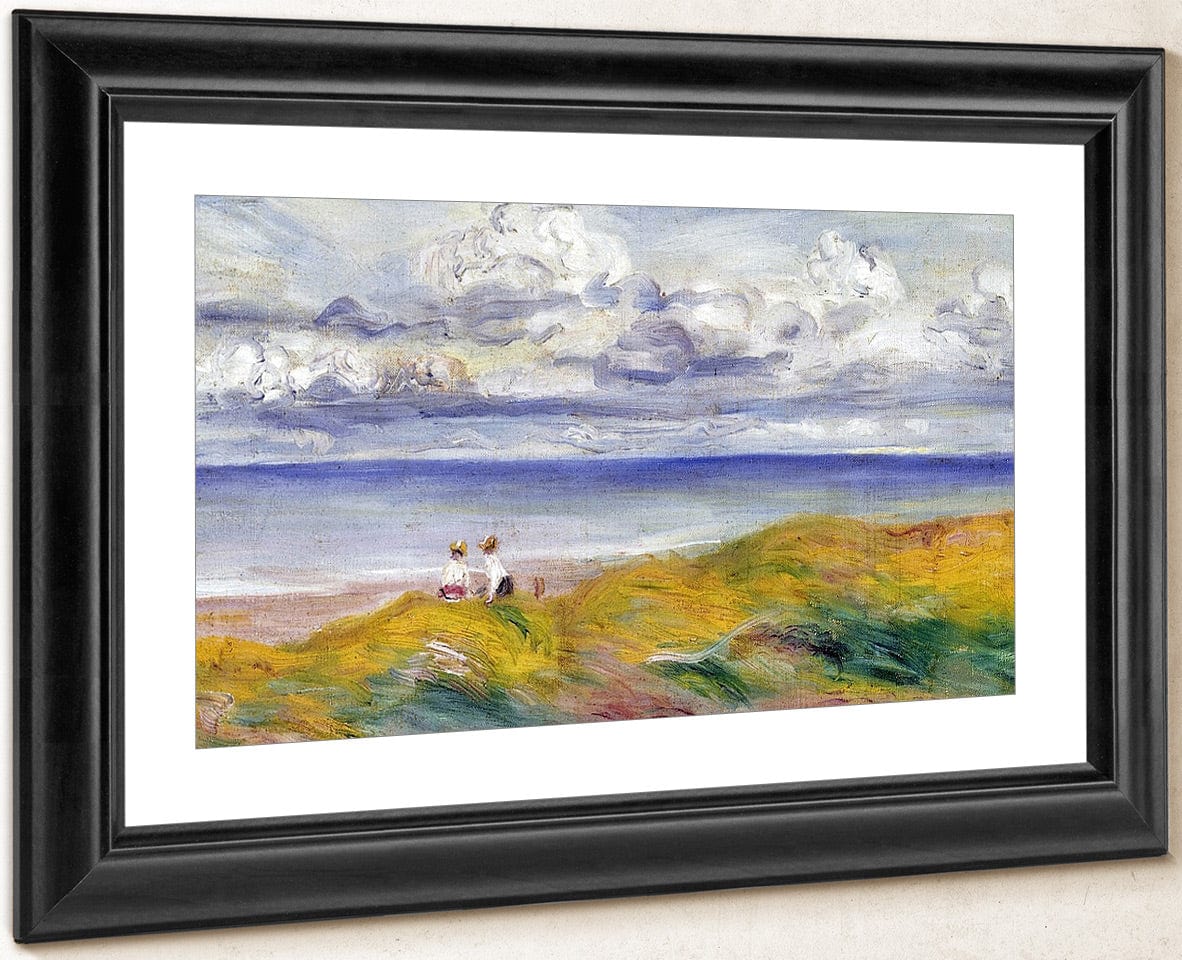 On The Cliffs By Pierre Auguste Renoir Fine Art Print