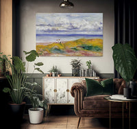 On The Cliffs By Pierre Auguste Renoir Fine Art Print