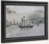 On The Edge Of The Farm 1875 By Winslow Homer Fine Art Print