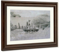 On The Edge Of The Farm 1875 By Winslow Homer Fine Art Print