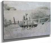 On The Edge Of The Farm 1875 By Winslow Homer Fine Art Print