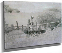 On The Edge Of The Farm 1875 By Winslow Homer Fine Art Print