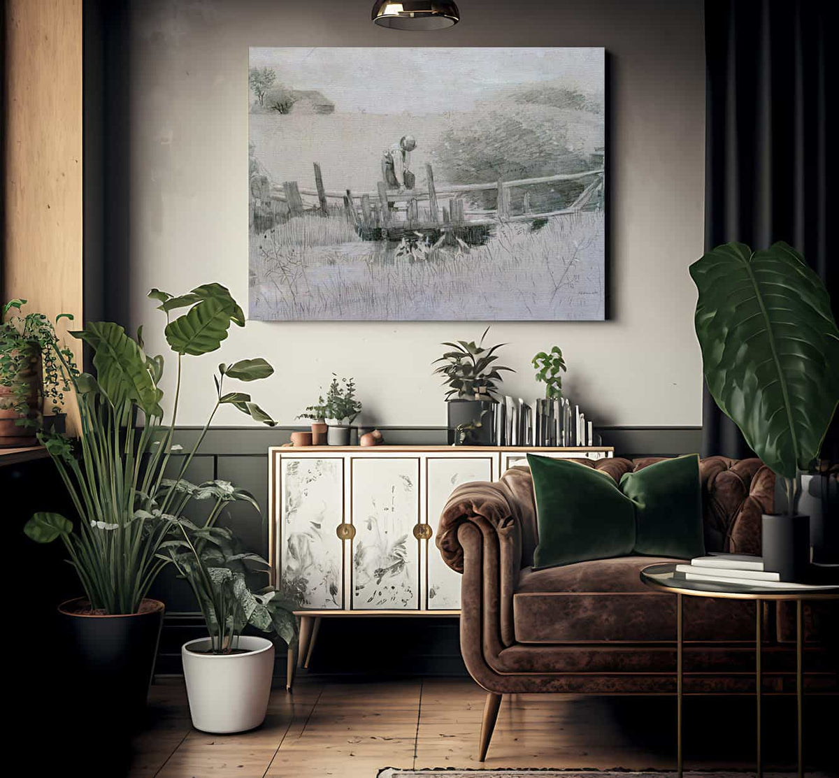 On The Edge Of The Farm 1875 By Winslow Homer Fine Art Print