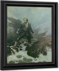 On The Isle Of Erraid By NC Wyeth Fine Art Print