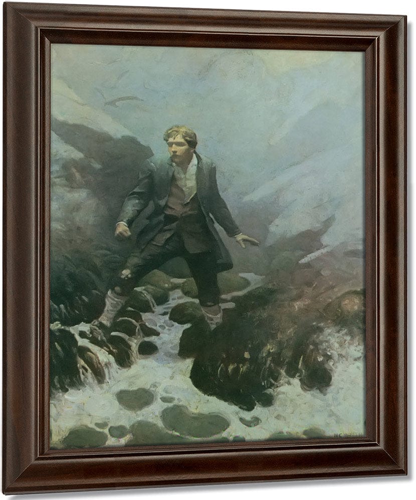 On The Isle Of Erraid By NC Wyeth Fine Art Print