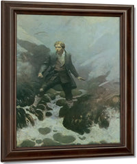 On The Isle Of Erraid By NC Wyeth Fine Art Print