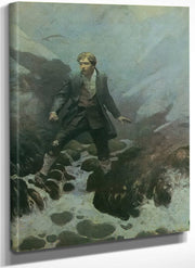 On The Isle Of Erraid By NC Wyeth Fine Art Print