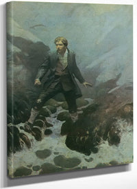 On The Isle Of Erraid By NC Wyeth Fine Art Print