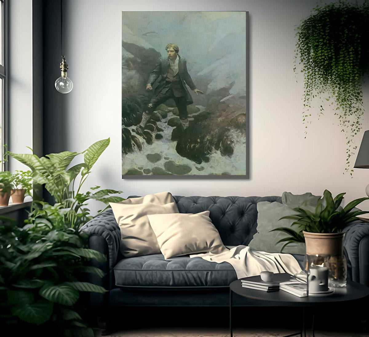 On The Isle Of Erraid By NC Wyeth Fine Art Print