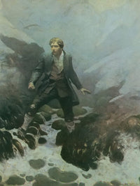 On The Isle Of Erraid By NC Wyeth Fine Art Print