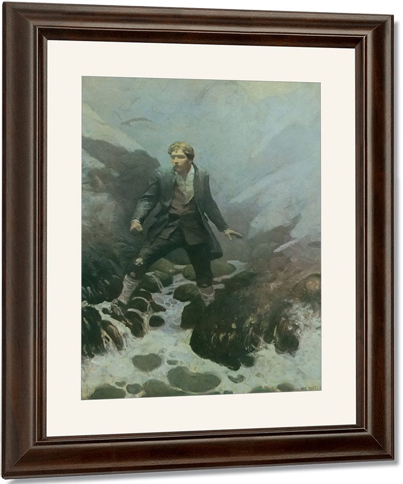 On The Isle Of Erraid By NC Wyeth Fine Art Print