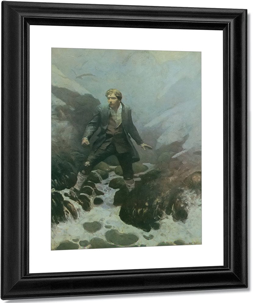 On The Isle Of Erraid By NC Wyeth Fine Art Print