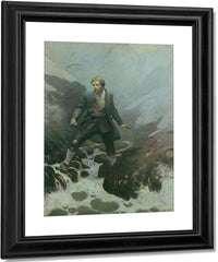 On The Isle Of Erraid By NC Wyeth Fine Art Print