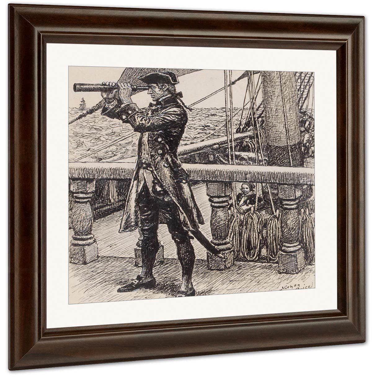 On The Lookout By Norman Mills Price Fine Art Print