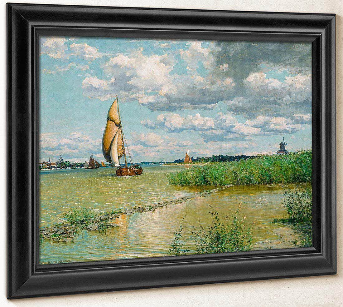On The Maas By Walter Launt Palmer Fine Art Print