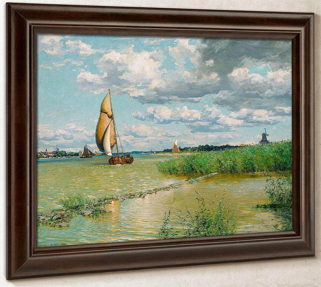 On The Maas By Walter Launt Palmer Fine Art Print