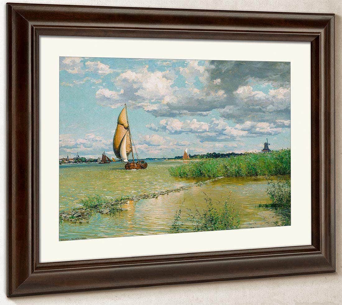 On The Maas By Walter Launt Palmer Fine Art Print