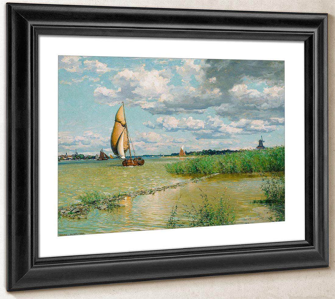 On The Maas By Walter Launt Palmer Fine Art Print