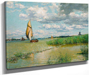 On The Maas By Walter Launt Palmer Fine Art Print