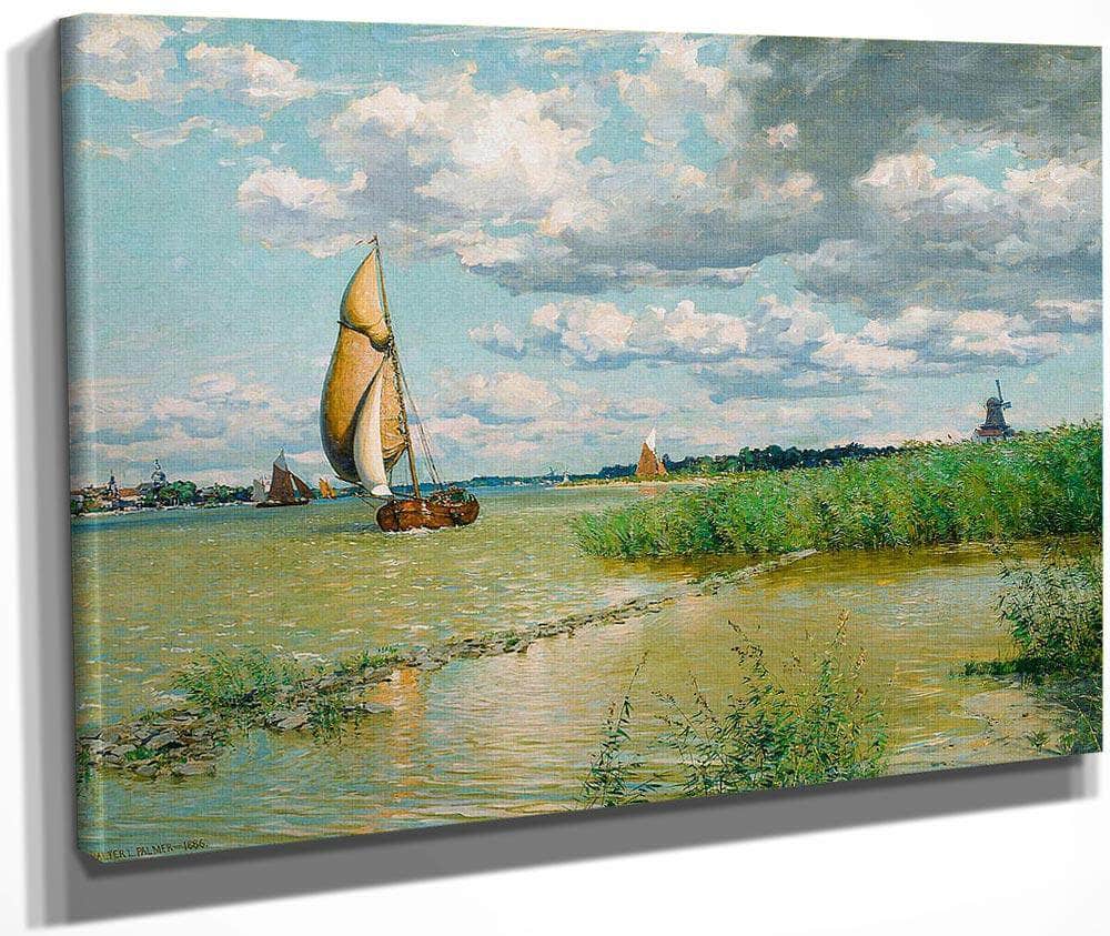 On The Maas By Walter Launt Palmer Fine Art Print