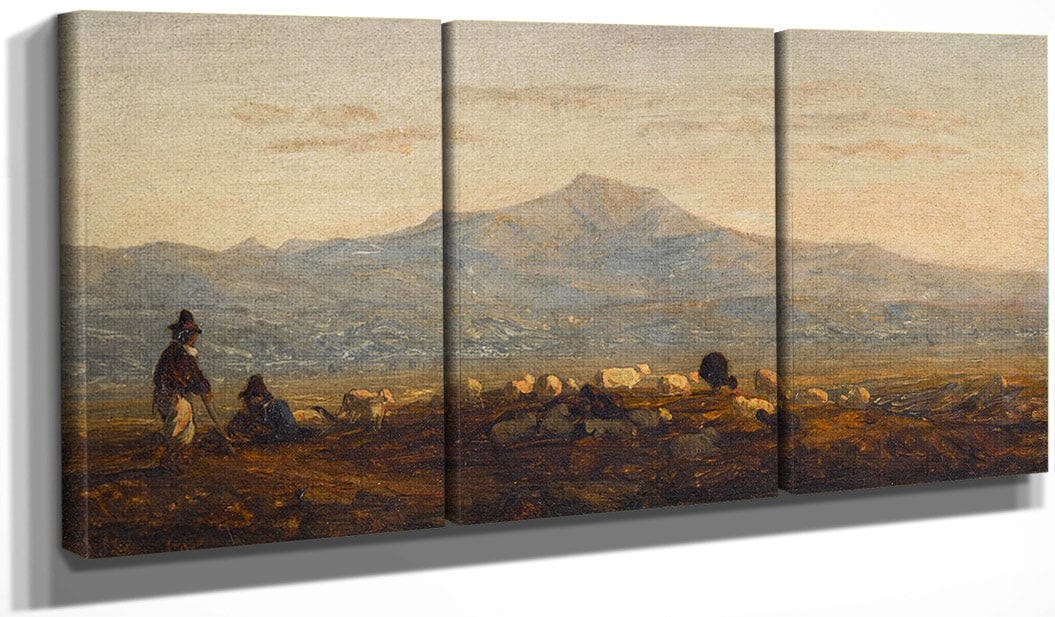 On The Roman Campagna By Sanford Robinson Gifford Fine Art Print