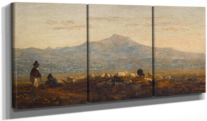 On The Roman Campagna By Sanford Robinson Gifford Fine Art Print