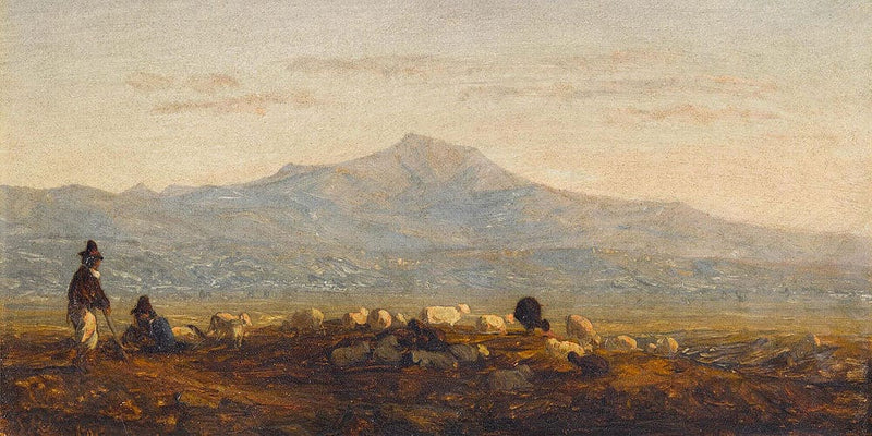 On The Roman Campagna By Sanford Robinson Gifford Fine Art Print