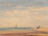 On The Sands Boulogne France By David Cox Fine Art Print