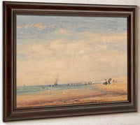 On The Sands Boulogne France By David Cox Fine Art Print