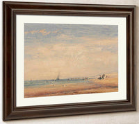 On The Sands Boulogne France By David Cox Fine Art Print